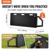 VEVOR Soccer Rebounder Board, Portable Soccer Wall with 2 Angles Rebound, Foldable HDPE Kickback Rebound Board, Soccer Training Equipment for Kids and Adults, Passing & Shooting Practice (45"X18") view 2