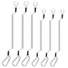 SENRISE Heavy Duty Fishing Lanyards Fishing Pole Tether Board Fishing Accessories, Anti-Lost Rope for Fishing Tools/Rods/Paddles (Silver) view 1