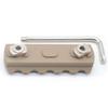 Smith's Kit 5 Slot Rail for M-Rail System Chamfer Edges & Bevelved Ends AluminumT6 Tan/FDE view 3