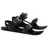 UNISTRENGH Mini Ski Skates Portable Short Ice Skates for Snow, Short Mini Skating Ski Shoes Free Size Short Snowskates Snowblades Skiboards (Black (EU44-48)) view 3