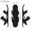 UNISTRENGH Mini Ski Skates Portable Short Ice Skates for Snow, Short Mini Skating Ski Shoes Free Size Short Snowskates Snowblades Skiboards (Black (EU44-48)) view 4