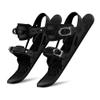 UNISTRENGH Mini Ski Skates Portable Short Ice Skates for Snow, Short Mini Skating Ski Shoes Free Size Short Snowskates Snowblades Skiboards (Black (EU32-38)) view 2