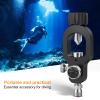 Yasorn DIN Valve Scuba Tank Refill Adapter - 4500 PSI Anti-Rust Aluminum Alloy Fill Station with Gauge | for PCP Paintball HPA Tanks & Diving Gear view 3