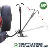 Doppy Hitch Mount Bike Rack,2-Bike Rack Smart Tilting 154 lbs Heavy Weight Capacity for Standard, Fat Tire and Electric Bike, Mount Platform Style for Cars Trucks SUVs Minivans(2-inch Receiver) view 4
