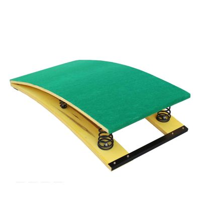 YLQFGUVWK Youth Gymnastics Springboard, Heavy-Duty Curved Springboard with Built-in Thickened Springs, with Anti-Slip Felt and Foot Pads, Sports Club/Martial Arts Springboard