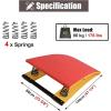YLQFGUVWK Youth Gymnastics Springboard, Heavy-Duty Curved Springboard with Built-in Thickened Springs, with Anti-Slip Felt and Foot Pads, Sports Club/Martial Arts Springboard view 2