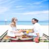Beach Blanket Oversized Extra Large Merry Christmas Santa Summer Beach Xmas Decor 118" X 108",Waterproof Sandproof Beach Blanket 1-7 Adults Lightweight Durable for Travel Camping Hiking Picnic view 4