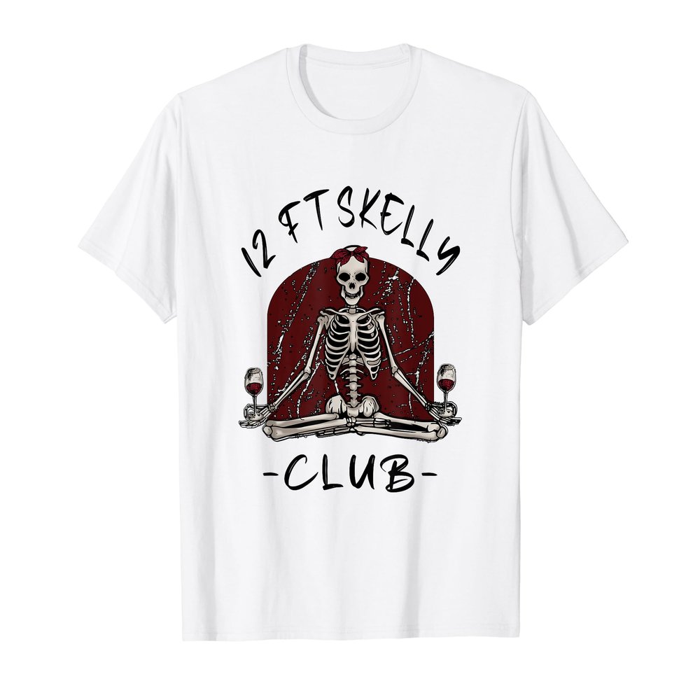 12ft Skelly Club Skeleton Drink T-Shirt