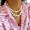Choistily 2PCS Pearl Choker Necklace view 4