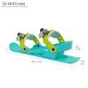 UNISTRENGH Mini Ski Skates Portable Short Ice Skates for Snow, Short Mini Skating Ski Shoes Free Size Short Snowskates Snowblades Skiboards (Blue (EU32-38)) view 2