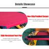 YLQFGUVWK Hardwood Gymnastics Springboard Heavy Wood Springboard, 4 Spring Vault Springboard with Anti-Slip Felt and Foot Pads, Suitable for Home Gym School view 4