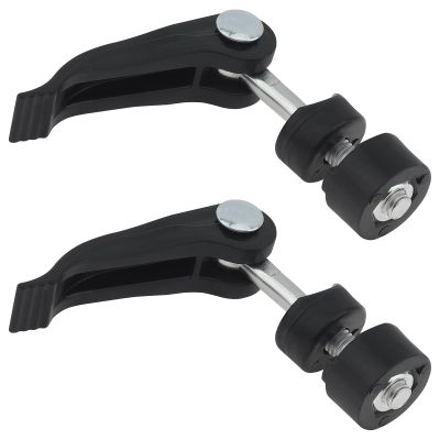 SMGDA 2 PCS Seat Post Quick Release Pin Bike Seat Clamp M6, Bicycle Binder Clamp Bolt, Quick Release Clamps Locking Screws for Cutting Machine (Plastic black)