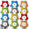 Deekin 12 Pcs Soccer Balls Bulk with Pump Deflated Sizes 3, 4, 5, Official Size Sport Soccer Ball Training Ball for Kids Youth Adult Game Match School Training Accessories Party Gift(Star,Size 5) view 1
