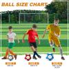 Deekin 12 Pcs Soccer Balls Bulk with Pump Deflated Sizes 3, 4, 5, Official Size Sport Soccer Ball Training Ball for Kids Youth Adult Game Match School Training Accessories Party Gift(Star,Size 5) view 3