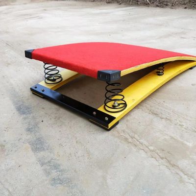 YLQFGUVWK Youth Gymnastics Springboard, Hardwood Gymnastics Springboard 4 Spring Vault Springboard with Anti-Slip Felt and Foot Pads