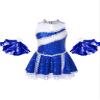 TSSOE Kids Girls Glitter Sequins Cheerleading Uniform Cheer Leader Outfits Dance Dress Performance B03 12 Years view 1