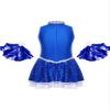 TSSOE Kids Girls Glitter Sequins Cheerleading Uniform Cheer Leader Outfits Dance Dress Performance B03 12 Years view 2