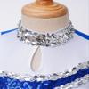 TSSOE Kids Girls Glitter Sequins Cheerleading Uniform Cheer Leader Outfits Dance Dress Performance B03 12 Years view 3