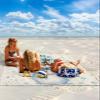SODIKA Beach Blanket Oversized Extra Large Christmas Snowman Xmas 95" X 80",Waterproof Sandproof Beach Blanket 1-7 Adults Lightweight Durable for Travel Camping Hiking Picnic view 2