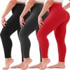 3 Pack Leggings for Women High Waisted No See-Through Tummy Control Soft Yoga Pants Womens Workout Athletic Running Leggings view 1
