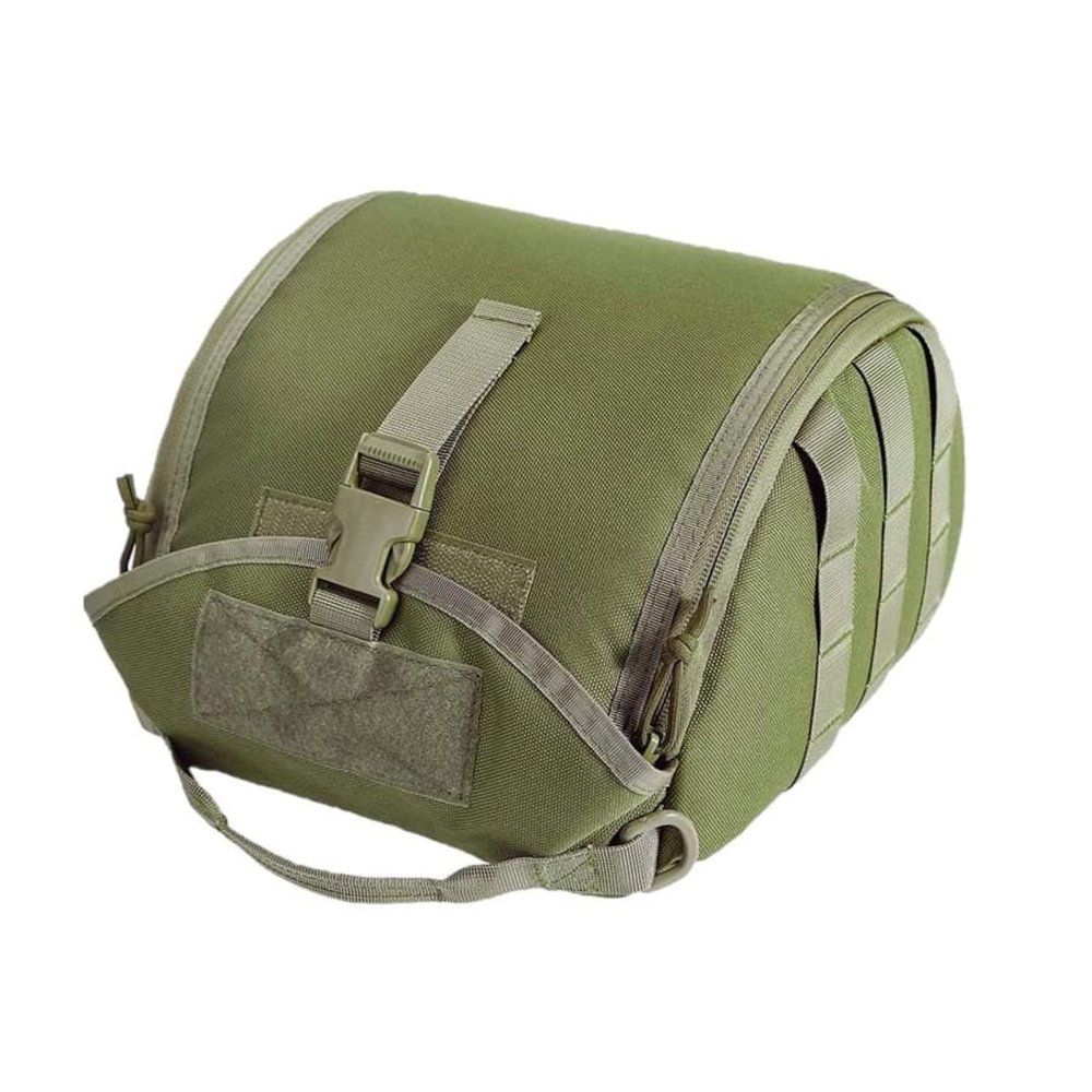 Tactical Helmet Bag,Airsoft MOLLE Clamshell Helmet Storage Pack Carrying Bag Case Green