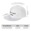 Custom Flat Bill Trucker Hats Personalized Text Logo Photo Adjustable Snapback Caps for Men Women Baseball Cap White view 3