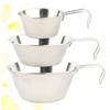 6 Pcs Outdoor Stainless Steel Folding Bowl Stainless Steel Camping cookware Stainless Steel Dinner Plates Outdoor Cooking Stove Backpacking Meal Bowl Camping Backpack BBQ Cooker/1441 view 4