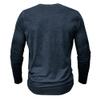 Mens Distressed Henley Shirts Classic Retro Long Sleeve Cotton Tee Shirts Casual Button Down Washed T-Shirts (3X-Large,Dark Blue) view 4