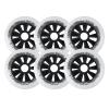 6 Pack 90mm/100mm/110mm Inline Skate Wheels, 85A Roller Skate Wheels for Roller Blade Wheel Replacement, Roller Blade Skating Wheels,White,100mm view 1