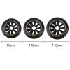 6 Pack 90mm/100mm/110mm Inline Skate Wheels, 85A Roller Skate Wheels for Roller Blade Wheel Replacement, Roller Blade Skating Wheels,White,100mm view 3