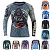 Roar BJJ Kid's MMA Rash Guard Training No-Gi and Gi Jiu Jitsu Rashguard MMA Grappling Compression Shirts Wrestling (US, Alpha, Medium, Regular, Gorilla) view 1