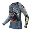 Roar BJJ Kid's MMA Rash Guard Training No-Gi and Gi Jiu Jitsu Rashguard MMA Grappling Compression Shirts Wrestling (US, Alpha, Medium, Regular, Gorilla) view 3