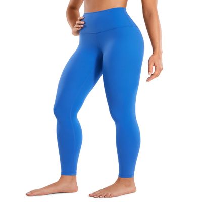 CRZ YOGA Butterluxe Yoga Leggings 28'' - High Waisted Womens Workout Lounge Pants Buttery Soft Sparkle Blue Small