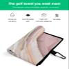SODIKA Sports Towels Microfiber Cotton Athletic Towels with Carabiner Clip - Pickleball Towels, Golf Towels, Tennis Towels - Marble view 2