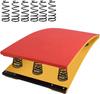 REMYS Athletes Gymnastics Springboard with Padded Carpet & 6 Extra Elasticity Springs, for Home Gym Bar Basement School, Load 90kg / 200lbs view 1