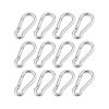 BREAKA 316 Stainless Steel Multifunctional Spring Snap M8 Carabiner Quick Link Lock Ring Hook (Color : 12Pcs, Size : M8) view 1