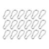 BREAKA 316 Stainless Steel Multifunctional Spring Snap M8 Carabiner Quick Link Lock Ring Hook (Color : 12Pcs, Size : M8) view 2