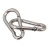 BREAKA 316 Stainless Steel Multifunctional Spring Snap M8 Carabiner Quick Link Lock Ring Hook (Color : 12Pcs, Size : M8) view 3