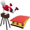 REMYS Sturdy Gymnastics Springboard with 9 Manganese Steel Spring, Adults Gymnast Thickened Hardwood Vault Jump Bridge Gymnastics Equipment view 1