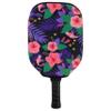 BeeJos Hawaiian Collection: Premium Slip-On Pickleball Paddle Cover-Fits Standard Size Paddles-Zipperless (Paddle not Included) (Purple Flowers) view 1