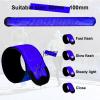 TRAYIU LED Safety Wristband Lights - Rechargeable Light Up Arm Ankle Band Kids Magic Slap Glow Bracelets Reflective Belt High Visibility for Night Cycling Walking Joggers Running Gear view 2