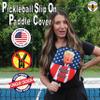 BeeJos Trump Pickleball Paddle Cover - Huuuge Pickle American Flag Design, Premium Slip-On, Universal Fit for All Paddles, Zipperless, Handmade in USA (Paddle Not Included) view 2