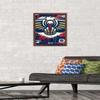 Trends International NBA New Orleans Pelicans - Maximalist Logo 23 Wall Poster, 22.4L x 14.7W, Mahogany Framed Version view 2