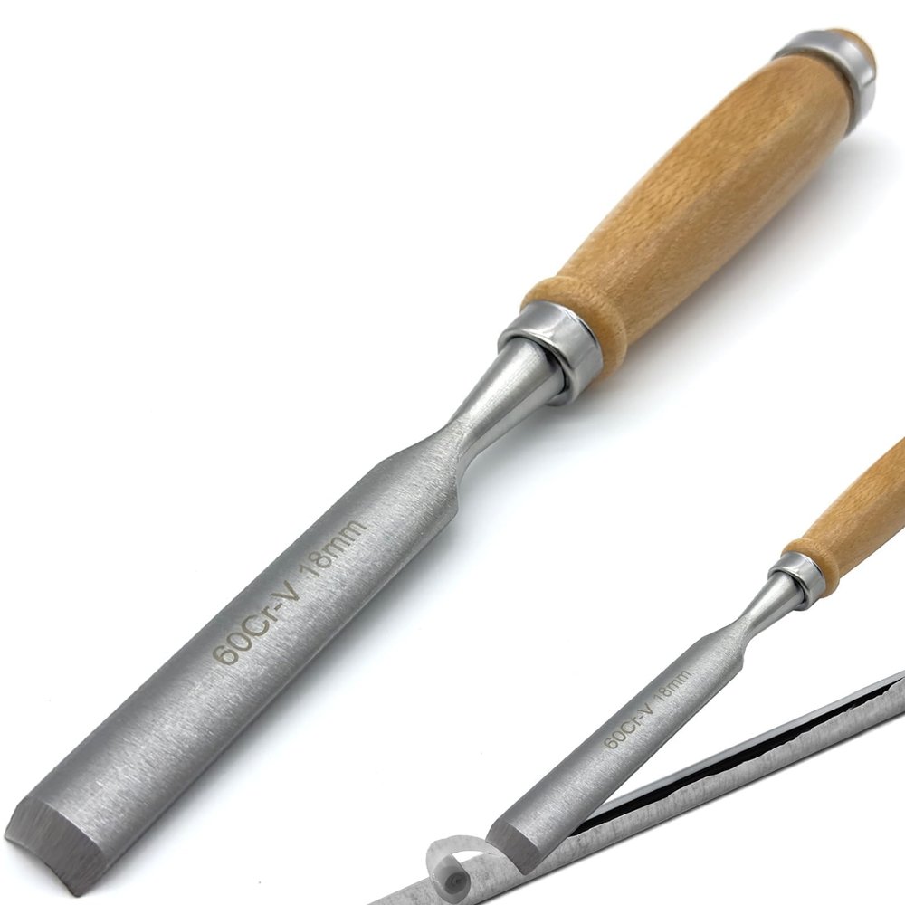 LUTQ Golf Grip Tape Stripper Remover Tool - Chrome Vanadium Steel, Wooden Handle, Golf Grip Removal Tool, Perfect for Golf Grip Repair & Replacement Kit