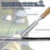 LUTQ Golf Grip Tape Stripper Remover Tool - Chrome Vanadium Steel, Wooden Handle, Golf Grip Removal Tool, Perfect for Golf Grip Repair & Replacement Kit view 2