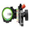 Redline RL-1 Carbon Three Pin Slider Right Handed Bow Sight - .019 Fiber Pin with 2nd & 3rd Axis Adjustments and Enclosed Fiber Optic Ring view 1