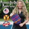 BeeJos Southwest/Navajo Collection : Premium Slip-On Pickleball Paddle Cover-Fits Standard Size Paddles-Zipperless (Paddle not Included) 8 Style Variations (Purple Navajo Weave) view 2