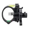 Redline RL-4 Four Pin Bow Sight - .019 Fiber Pin with Windage Adjustments and Enclosed Fiber Hub - Black - Right Handed