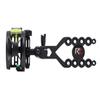 Redline RL-4 Four Pin Bow Sight - .019 Fiber Pin with Windage Adjustments and Enclosed Fiber Hub - Black - Right Handed view 3