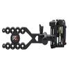 Redline RL-4 Four Pin Bow Sight - .019 Fiber Pin with Windage Adjustments and Enclosed Fiber Hub - Black - Right Handed view 4